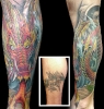 cover up tattoos_ Wolverin to Dragon