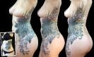 Fix/cover-up tattoo of feathers and flowers by Seattle Tattoo Artist - Jeremy Garrett._1