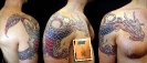 old tattoos_Custom Dragon Arm Band